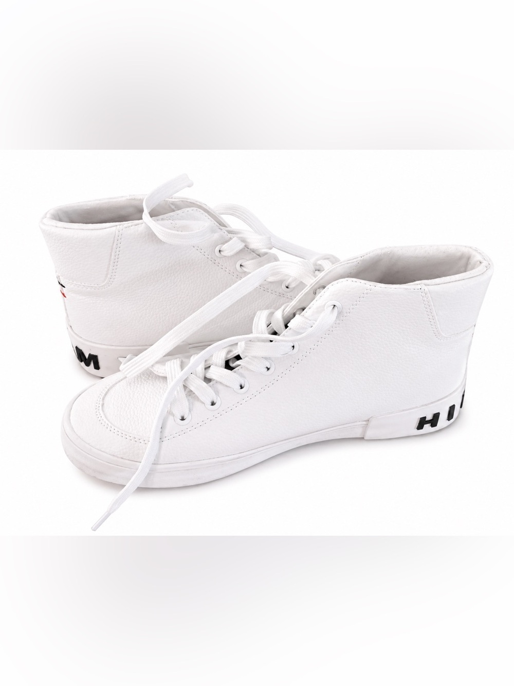 Tommy Hilfiger White High Top Sneakers Women’s Size 7 Clean Classic